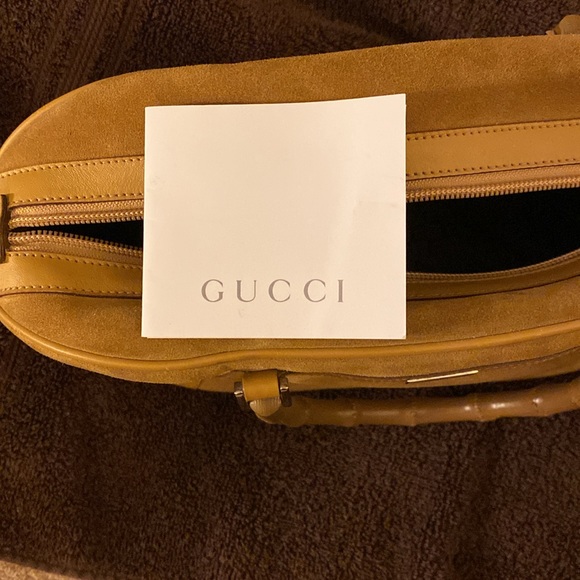 Gucci Bamboo Suede & Leather Bag - Picture 8 of 8